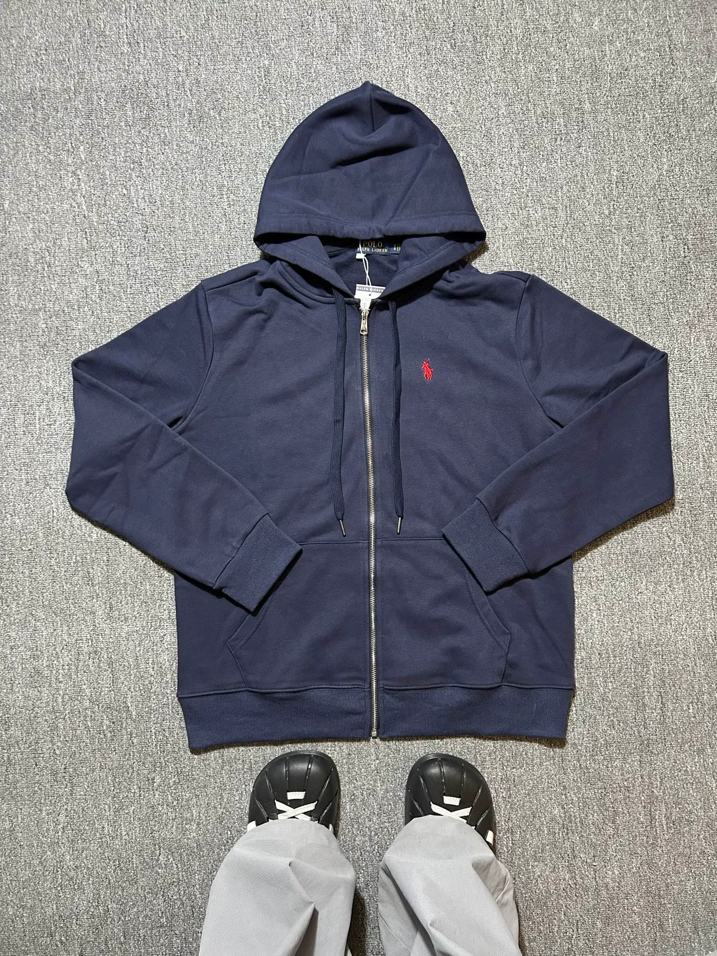 P250 Polo Ralph Lauren FW23 brand logo embroidered cardigan sweatshirt Size: S-XL
